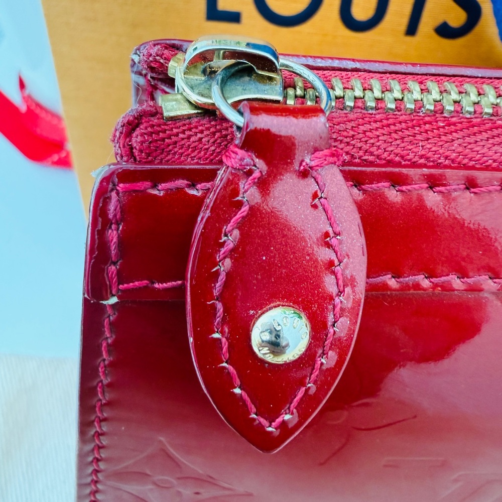 Louis Vuitton Trousse Cosmetic Pouch Pomme D'Amour Red Vernis M91487 Dustcover - Picture 7 of 16
